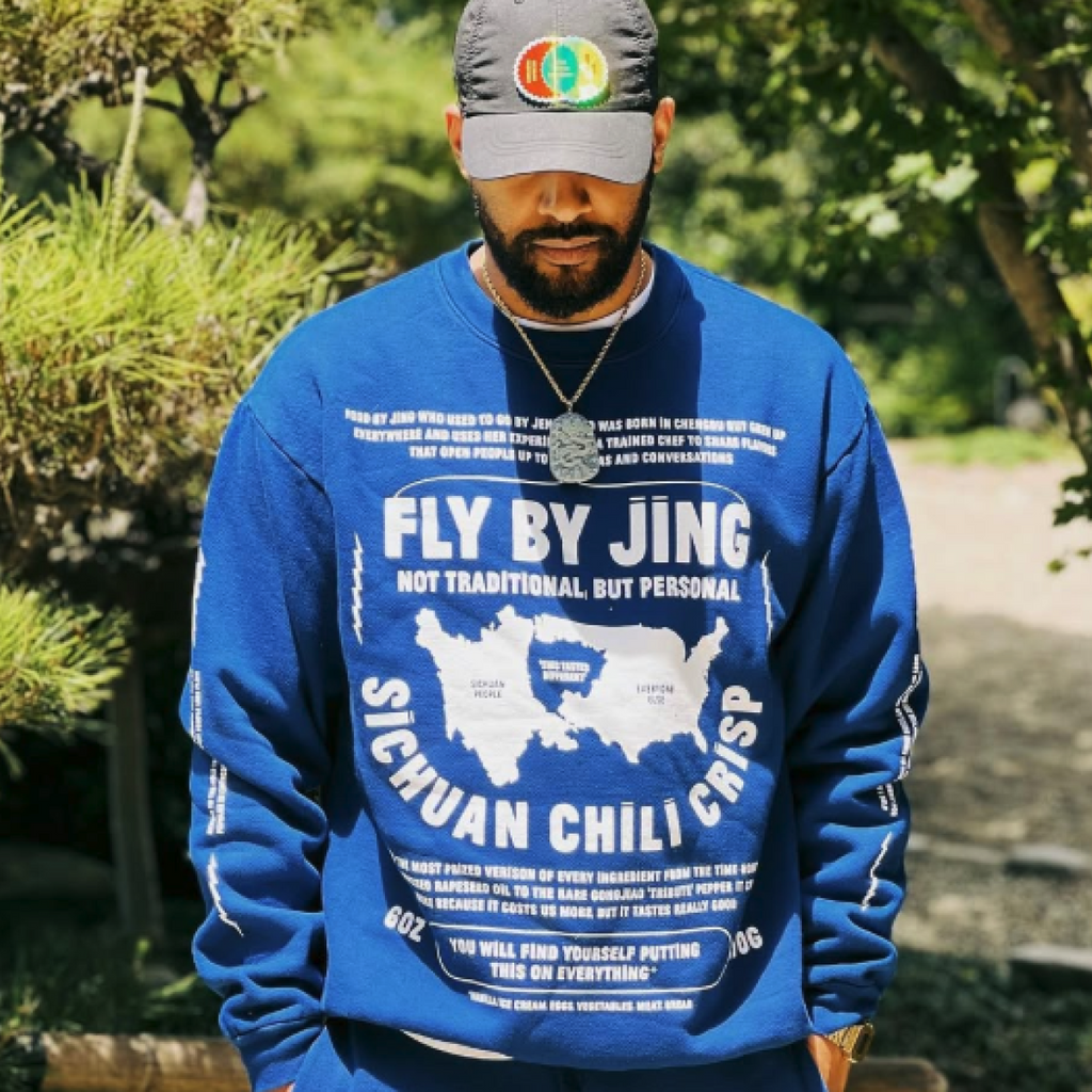 Fly By Jing Blue Sweatshirt - Easy Choice