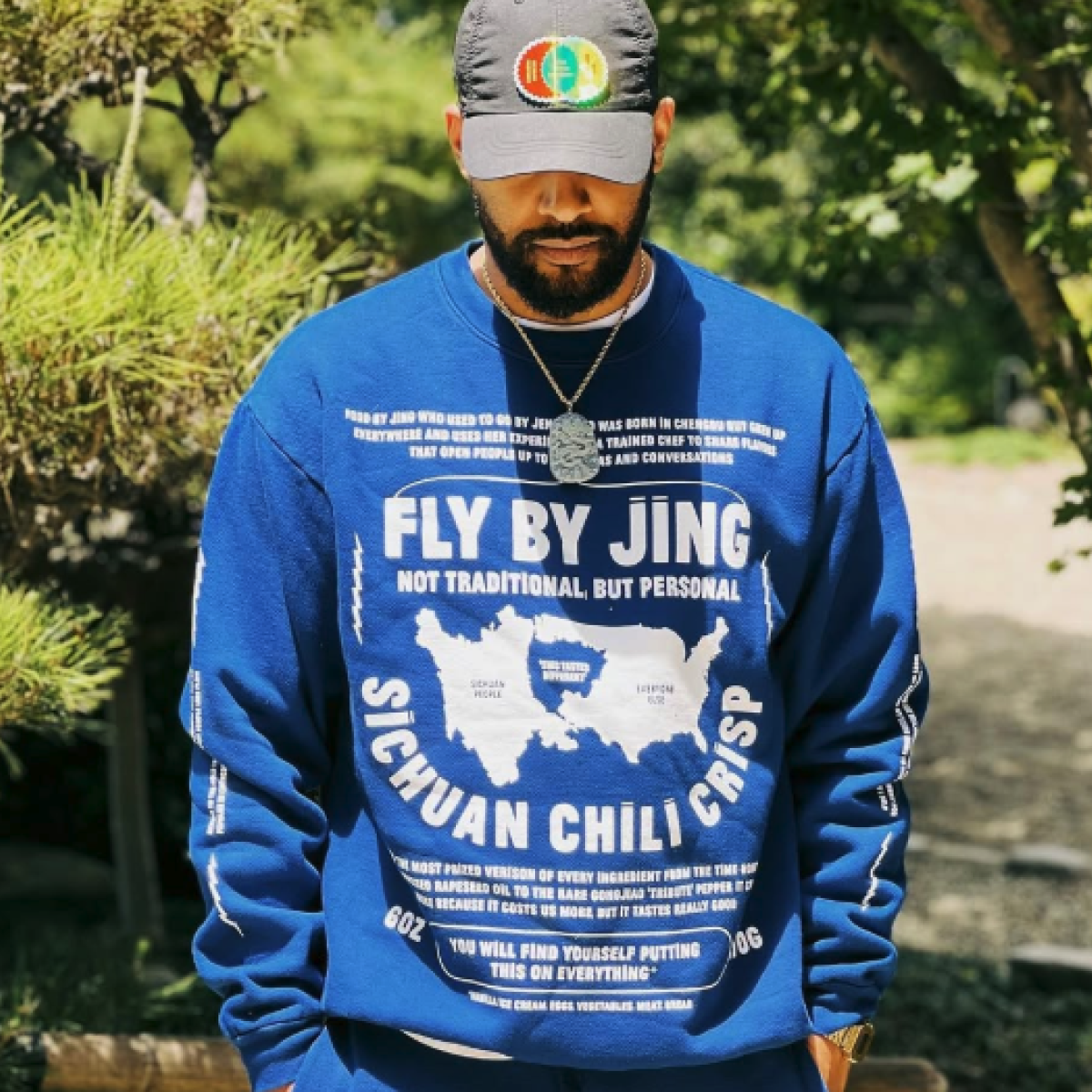 Fly By Jing Blue Sweatshirt - Easy Choice