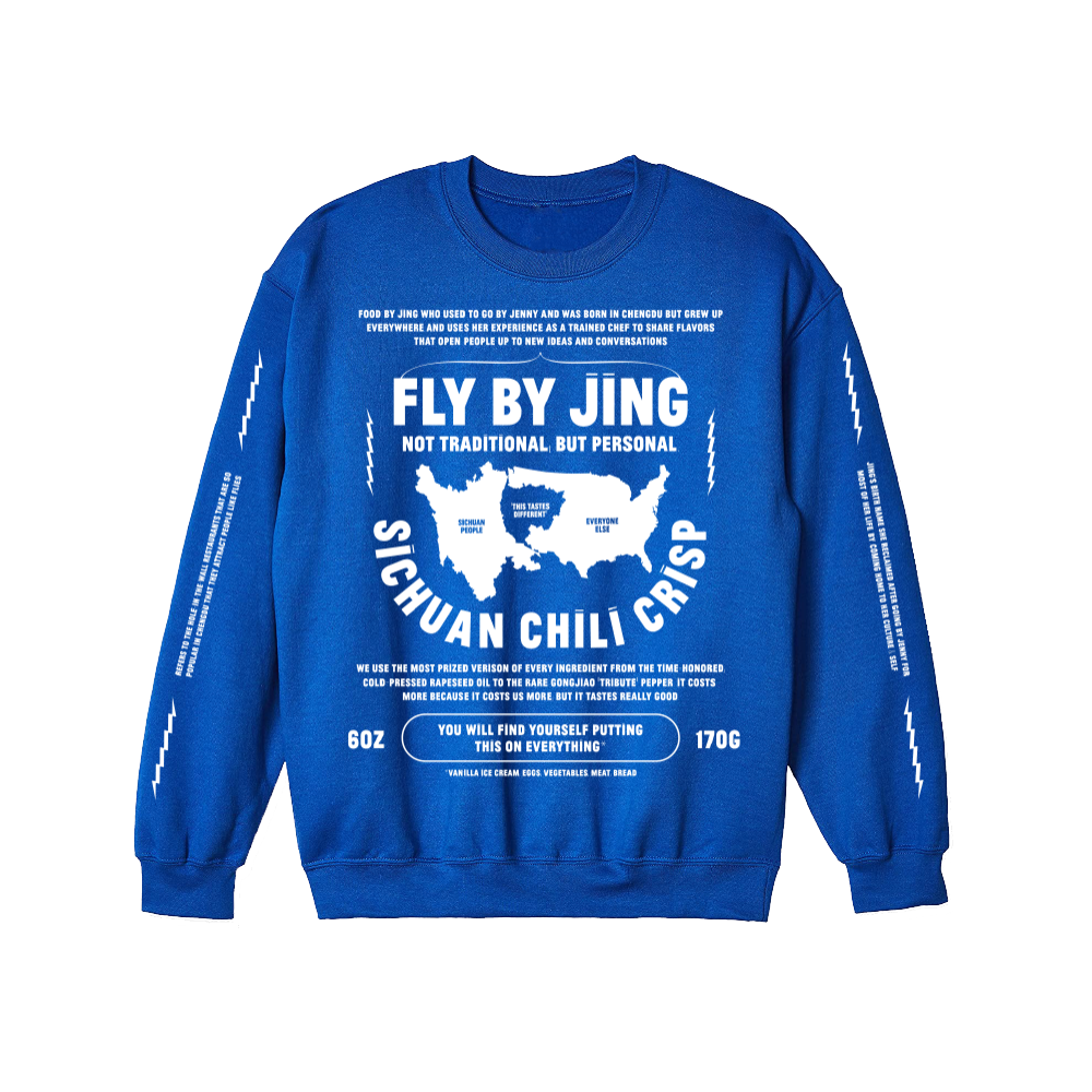 Fly By Jing Blue Sweatshirt - Easy Choice